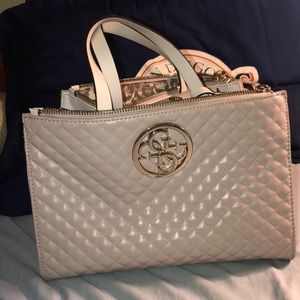 GUESS baby pink purse